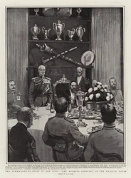 Der Oberbefehlshaber in der Stadt, Lord Roberts spricht im Mansion House